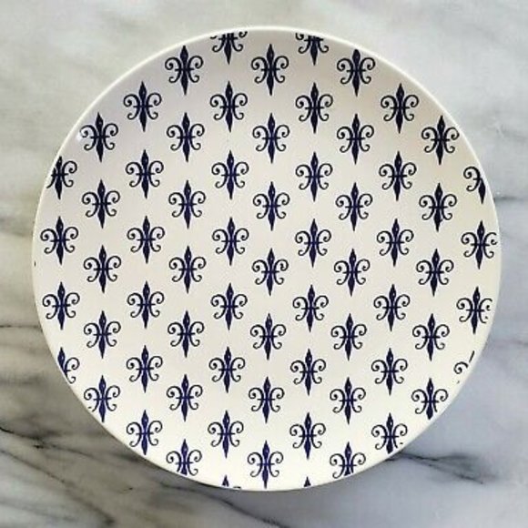 Sur La Table Other - Sur La Table fleur de lis salad plate
